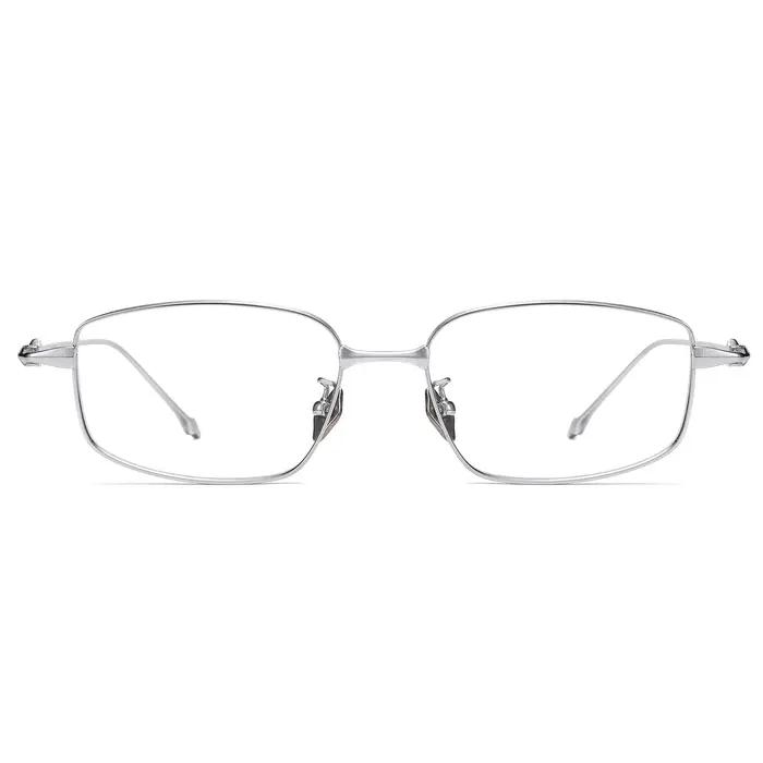 FIRADA nouvelle mode lunettes confortables rétro carré titane lunettes optique Prescription lunettes