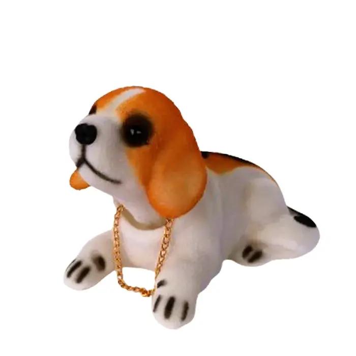 Ornements de voiture poupée Husky Beagle St Bernard berger secouer la tête chien canard décoration Auto intérieur accessoires mignon cadeaux créatifs