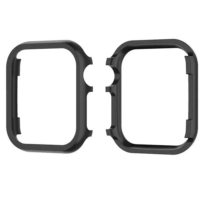 Coque protection aluminium or Apple Watch SE 10 9 8 7 - Cadre bumper métal 46mm 42mm accessoires iWatch