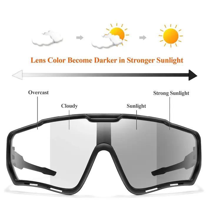 POAT marque hommes femmes vtt vélo vélo lunettes photochromiques cyclisme pêche lunettes de course n