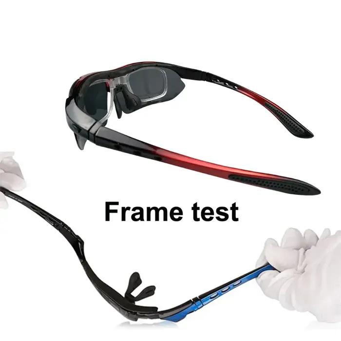 Lunettes de soleil polarisées pour cyclisme, ensemble de 5 lentilles, sport de plein air, pour homme