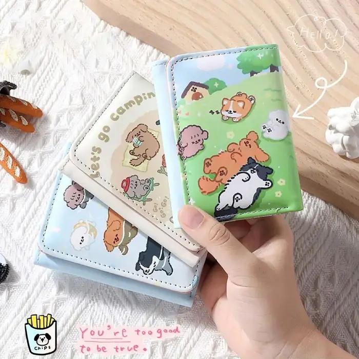 Porte-monnaie en cuir PU pour filles
