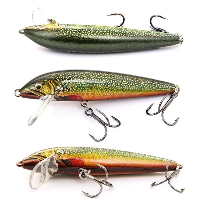 Leurre dur B&U 80mm minnow coulant - wobbling pour brochet perche truite pêche leurres durs
