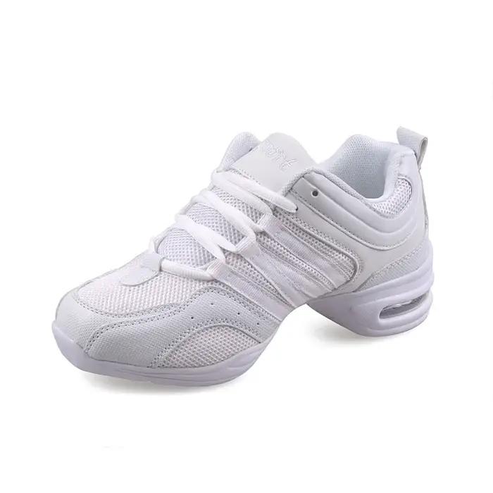 Chaussures de danse pour femmes, tissu en maille respirant, chaussures de Jazz à semelles souples no