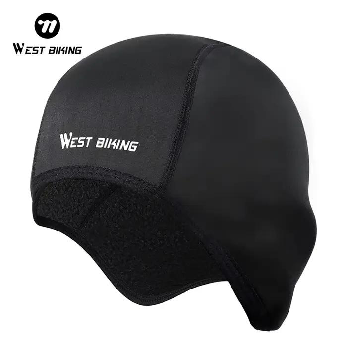 WEST BIKING-Doublure de casque thermique coupe-vent pour homme et femme, casquette de cyclisme d'hiv