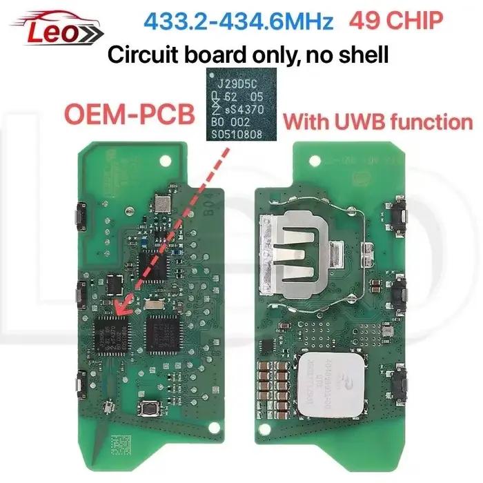 Clé OEM-PCB pour châssis BMW U avec technologie UWB 49puces pour BMW X1 X2 IX1 IX2 U06 U10 U11 U12 U25 MINI Countryman clé de voiture métal 4 boutons sans fil