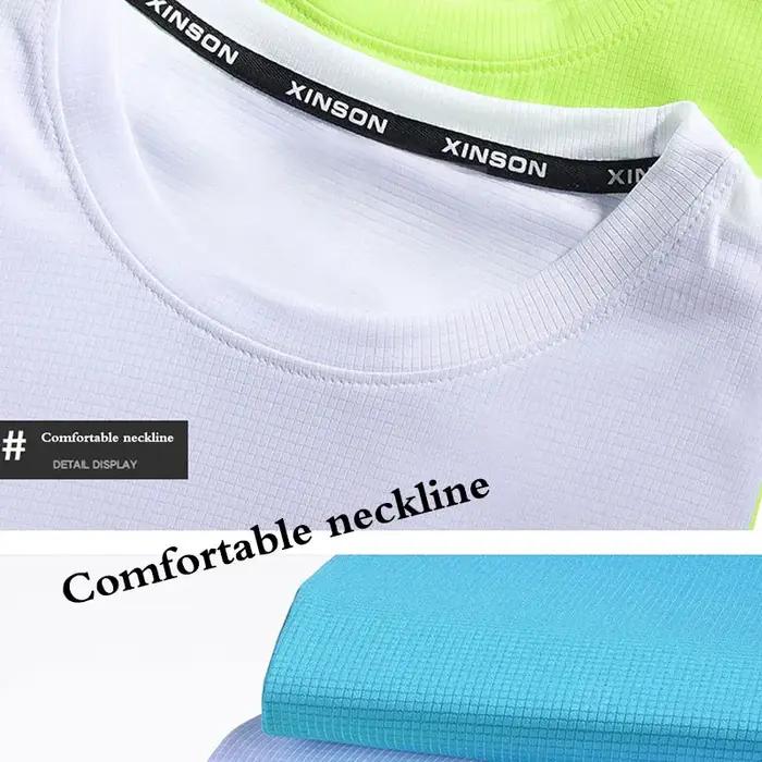 Maillot de Course à Séchage Rapide pour Homme, TShirt de Football, Vêtements de Sport, Fitness, Comp