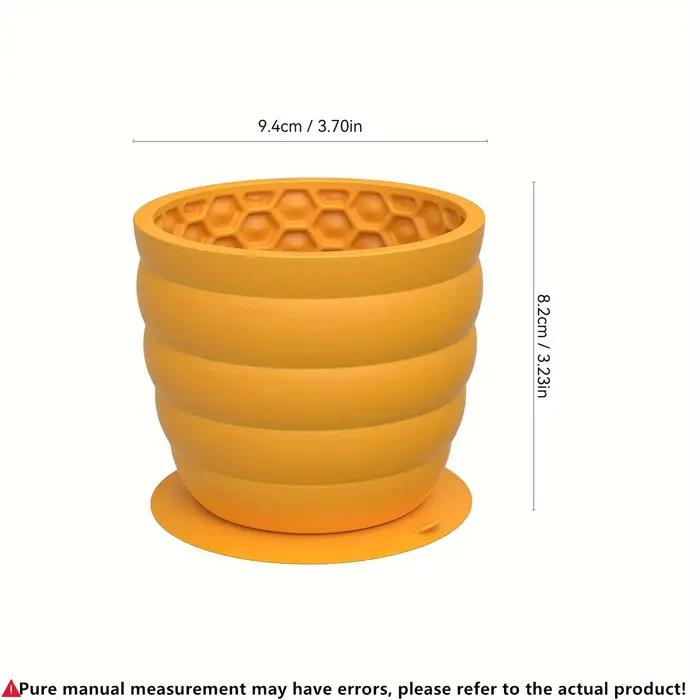 Tasse de bol pour chien à alimentation lente en silicone – Conception de distraction antidérapante pour les races de petite à moyenne taille – Promuove la digestion saine