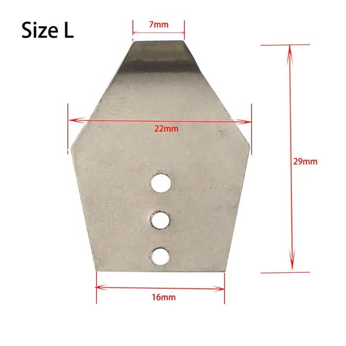 20 pcs/lot S/M/L lame gabarit lames de gabarit de natation en acier inoxydable M, lames de secousse,