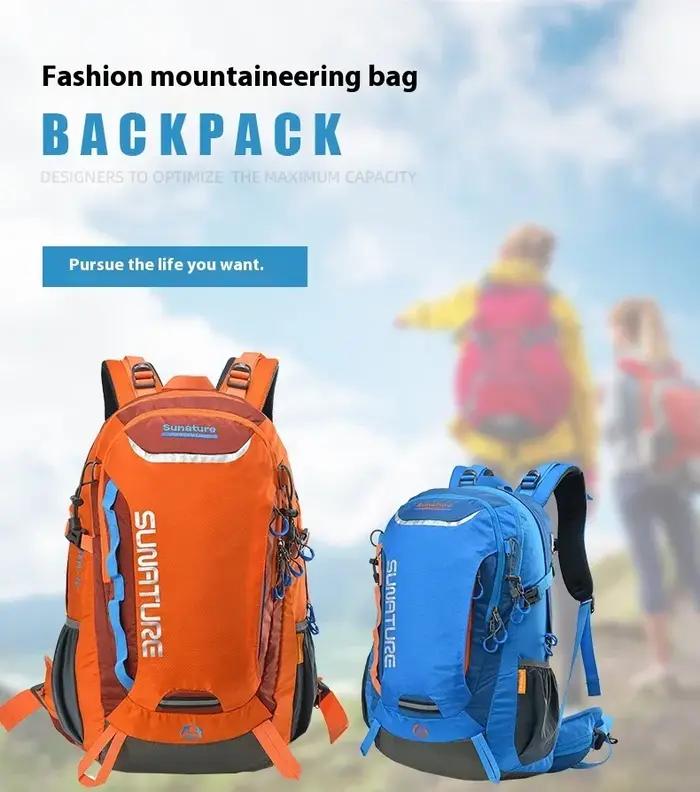 Sac à dos SUNRUNNER 40L pour randonnée, escalade, alpinisme, pêche et vélo occasions spéciales robuste imperméable nylon