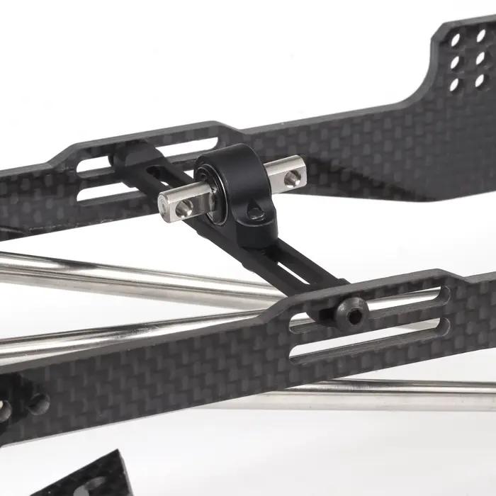 Kit de châssis LCG en carbone Performance RC avec plaque antidérapante Delrin pour plates-formes Comp sur chenilles