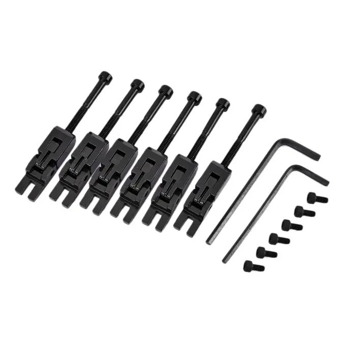 Selles à cordes JELocked en métal pour pont de trémolo Floyd-Rose, 6 pièces