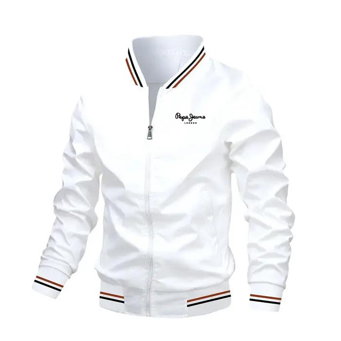 2025 printemps été Bomber veste hommes noir décontracté coupe ajustée Baseball hommes vestes nouvell