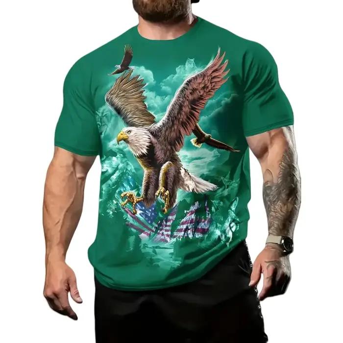 Fierce Eagle T-Shirt homme Animal 3D imprimé