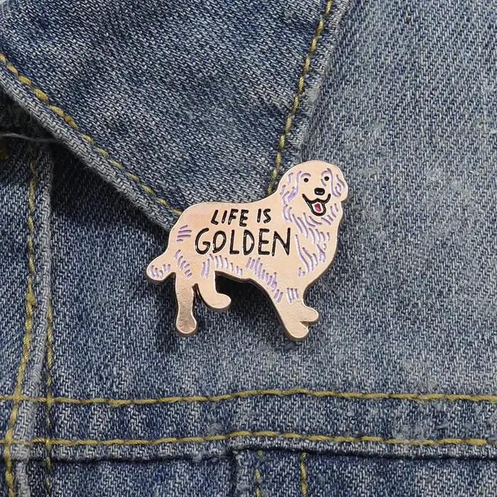 Broche en alliage émaillé motif chien de chasse rouge pour femmes bijoux animaux dessin animé cadeau original pour amis occasions spéciales