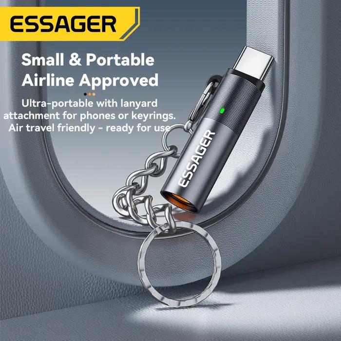 Essager TypeC Mini allume-cigare fil de tungstène soufflant sécurité et économie d'énergie sans charge peut être porté sur l'avion