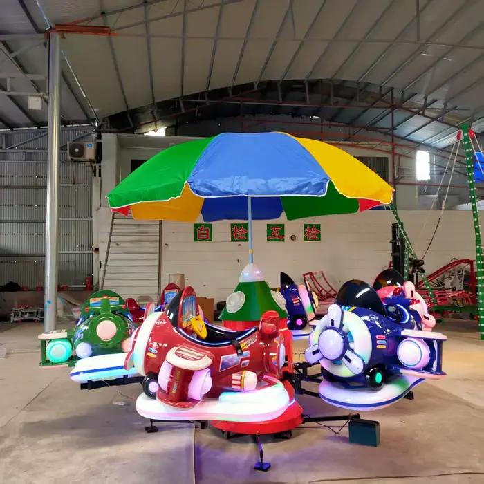 Manège pour enfants en forme d'avion gonflable sécuritaire et amusant pour parcs d'attractions, jardins, écoles maternelles et supermarchés occasions spéciales