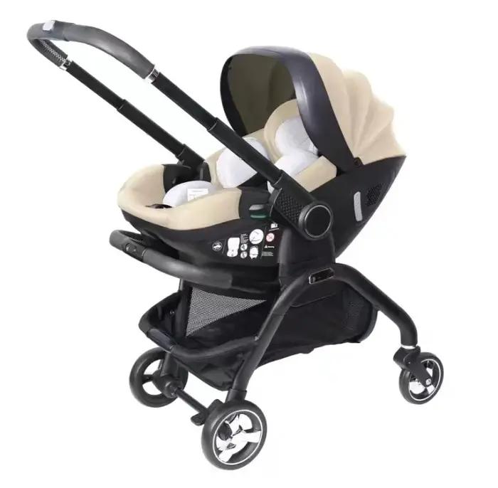 Poussette bébé rose 4-en-1 toute neuve. Poussette portable pour bébé
