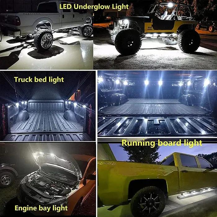 Lumière Led universelle pour décoration de lit de voiture, 48 LED, étanche, adaptée à Benz/BMW/Toyot