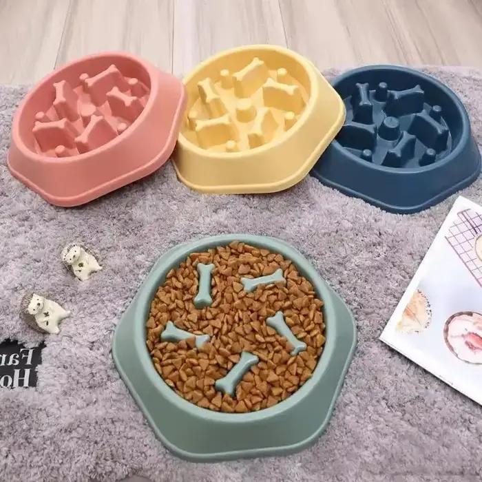 Bol pour chien Anti-étouffement bol de nourriture lente Pot d'alimentation
