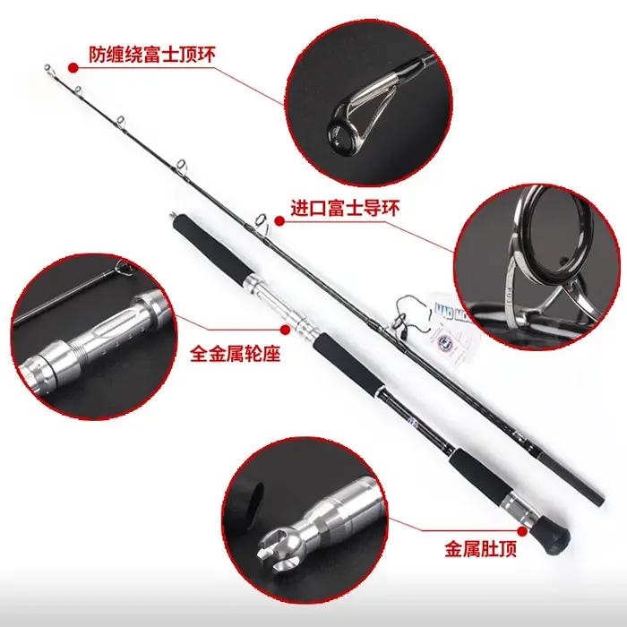 MADMOinspecté Jigging Full FUJI Parts High Carbon, 24-37kg Drag Power Lure, WT 60-1.68g, Ocean Fishi