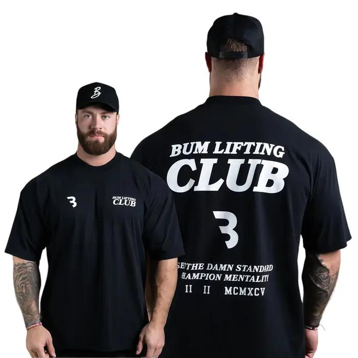 T-shirt Oversize BLC Lifting Club en Coton Polyvalent pour Hommes Passant du Fitness à la Mode Streetwear