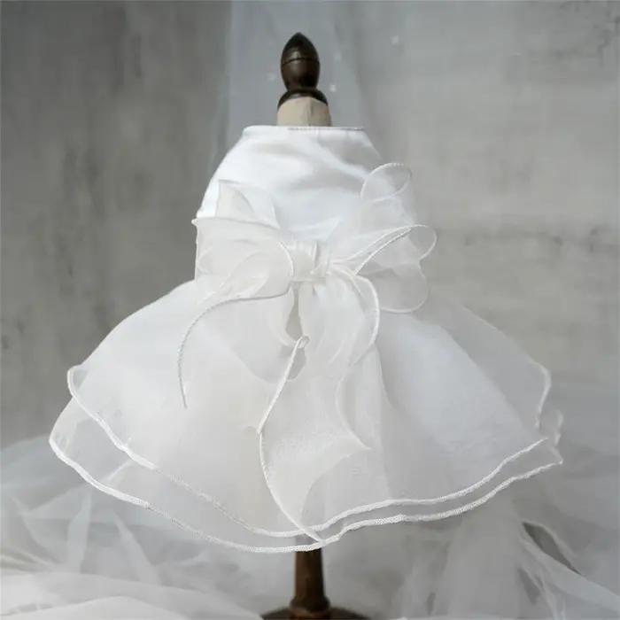 Robes de princesse jaune rose pour chiens