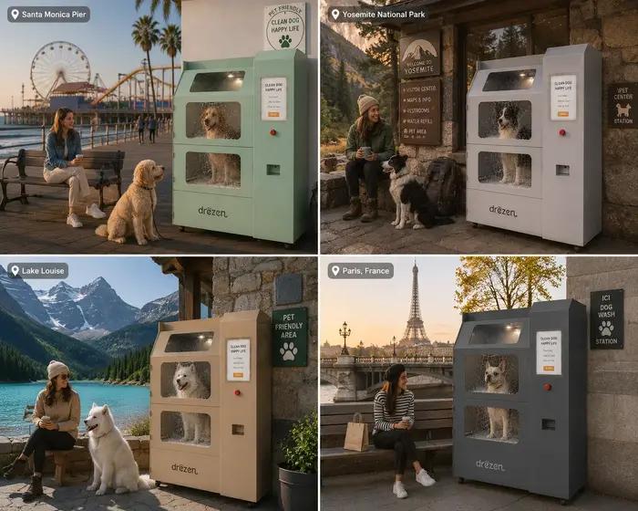 Machine de lavage pour animaux de compagnie à double mode commercial, température constante, désodorisante, pour chiens de grande taille