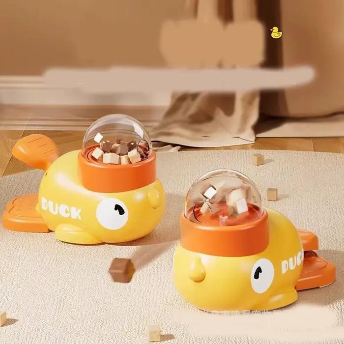 Distributeur Interactif de Friandises Petit Canard Jaune Jouet Anti-Fuite pour Chat et Chien Occasion Spéciale Apprendre à Manger Lentement