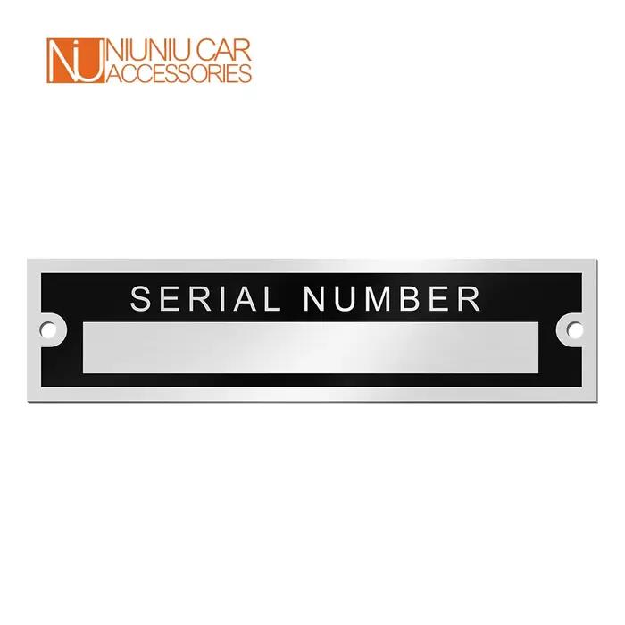Numéro de châssis série en aluminium
