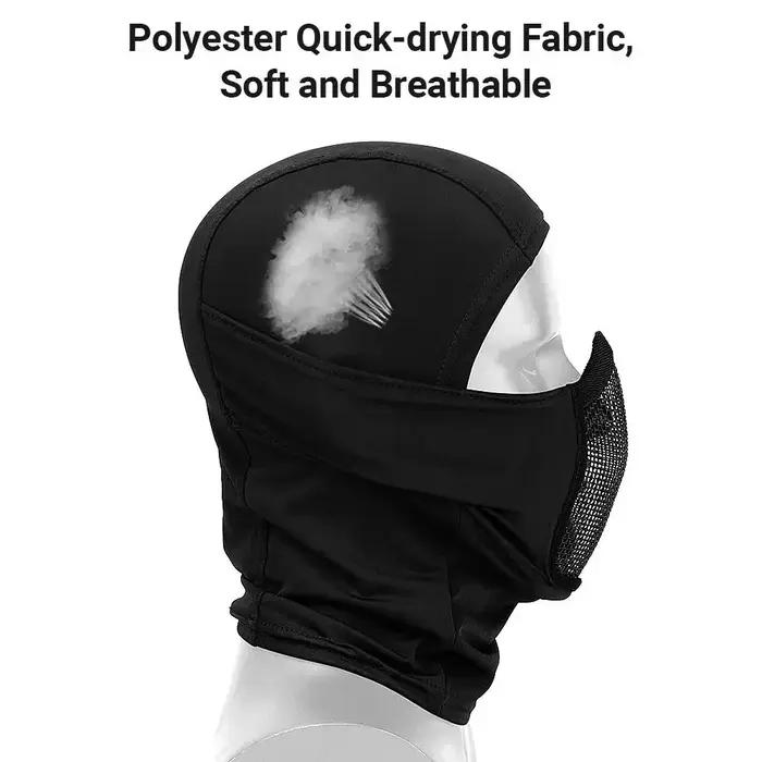 Tactical Balaclava Mask Mouth Protection Half Face Mask Breathable Mesh Airsoft