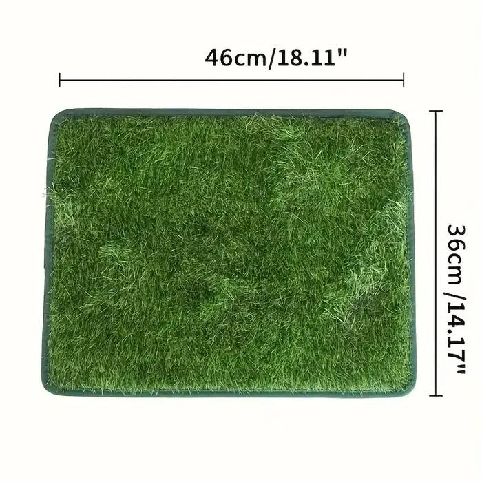 Toilette pour chien réutilisable, tapis de pelouse pour chien : tapis en herbe artificielle pour chi