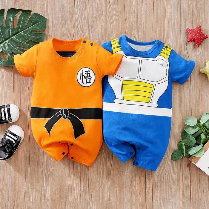 Vêtements pour nouveau-nés, 2 pièces, beau, fête Anime, coton, confortable, doux, pour garçons et fi