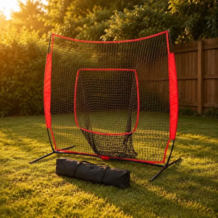 Filet d'entraînement de baseball 7x7 pour intérieur et extérieur