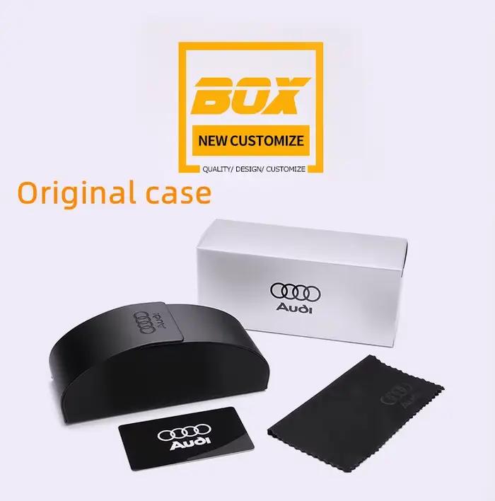 Audi UV400 lunettes de soleil rectangulaires polarisées lunettes pour hommes femmes conduite moto lu