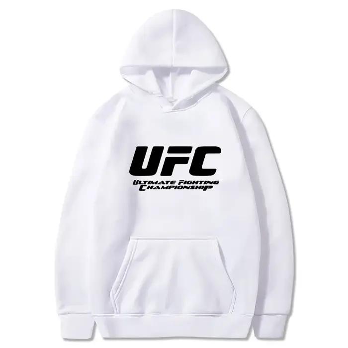 Nouveau Sweat à Capuche Homme UFC 2026 – Imprimé Polaire Décontracté Sport Automne Hiver
