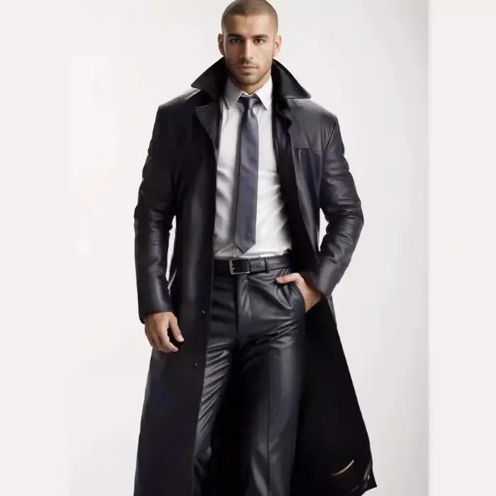 Veste en Faux cuir pour hommes