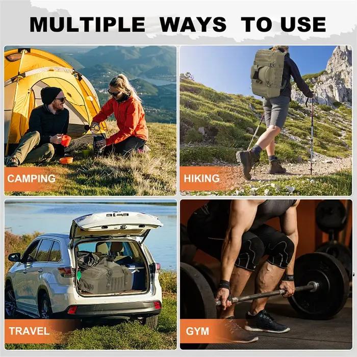 Sac à Dos Tactique 80L Molle Randonnée Camping Grande Capacité pour Alpinisme et Voyage
