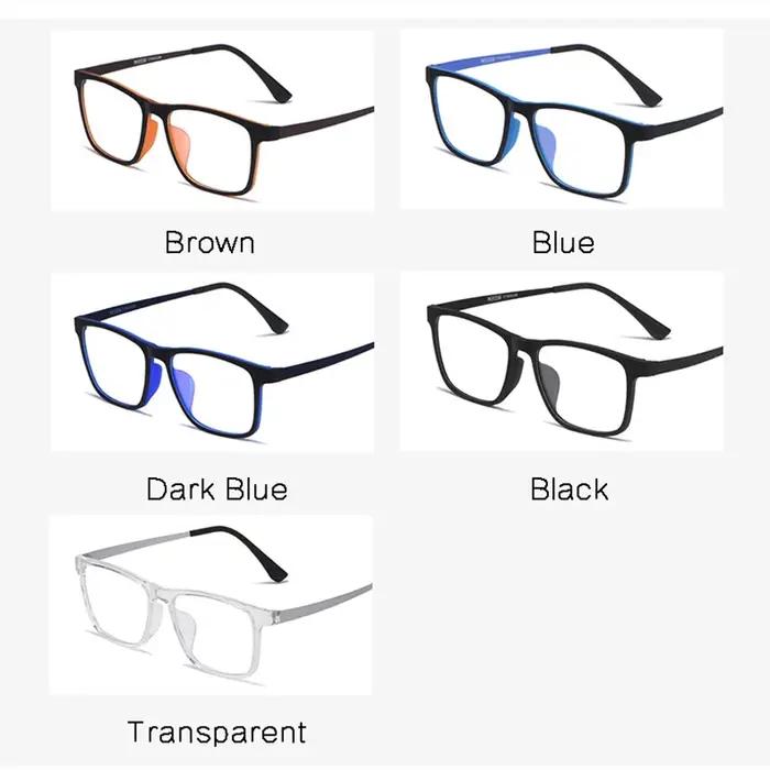 Mode Ultra léger lunettes cadre optique pleine jante TR-90 Prescription lunettes pour hommes et femm