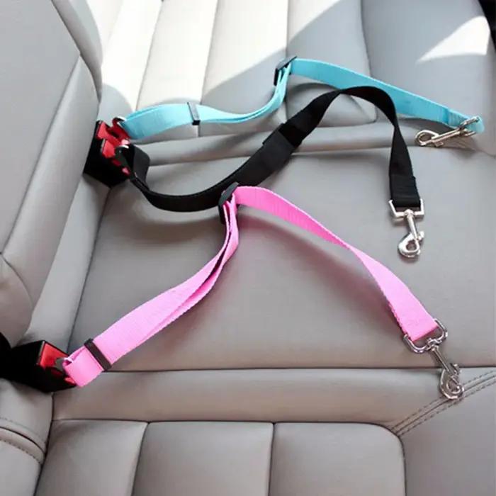 Ceinture de sécurité réglable pour animaux de compagnie (chats et chiens) pour voiture