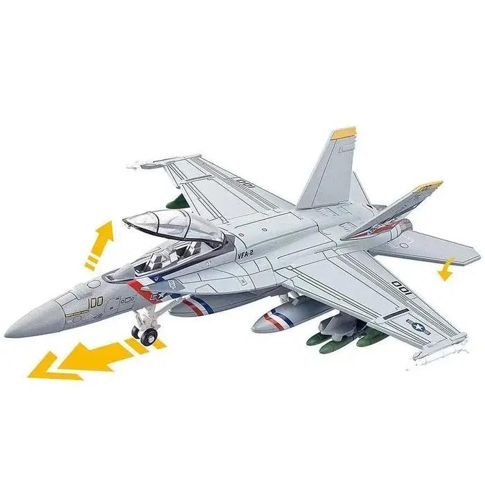 Modèle d'avion de chasse F/A-18 Super Hornet Bounty Hunter VFA-2 en plastique ABS à l'échelle 1:72