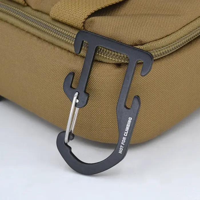 Boucle tactique Woojin en alliage d'aluminium - Crochet détachable rapide ultra-léger pour équipement de chasse outdoor