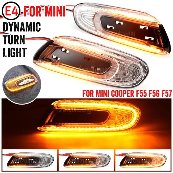 Feux de position latéraux dynamiques à LED pour Mini Cooper F55 F56 F57 2X, clignotants séquentiels,