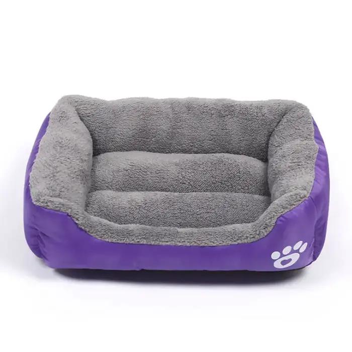 (S-3XL) grand lit pour chien chat 8 couleurs chaud confortable maison pour chien nid en polaire douc