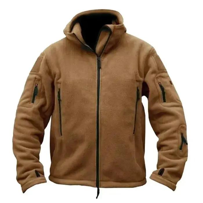Hommes chasse hiver thermique polaire veste tactique Sports de plein air manteau à capuche militaire Softshell