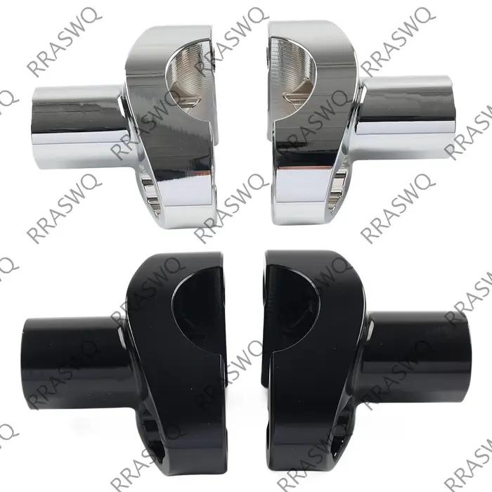 Rehausseurs de guidon droits de 2" pour Harley Bar Dyna Sportster Softail de 1"