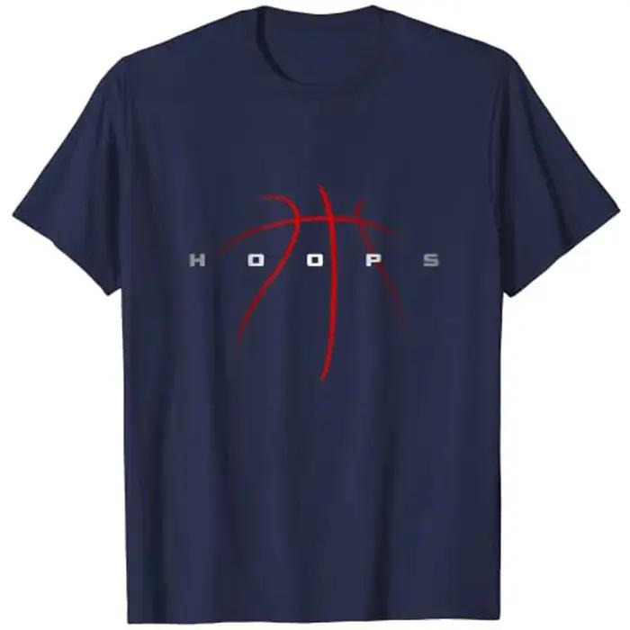 T-shirt de basket-ball en coton polyester pour homme, style décontracté, léger et confortable, pour les entraînements et les occasions décontractées