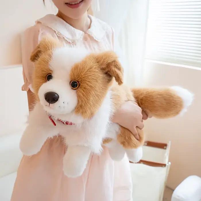 Jouets en peluche Border Collie unisexe elfe doux 4 couleurs 40/50cm pour enfants imagination et émotions