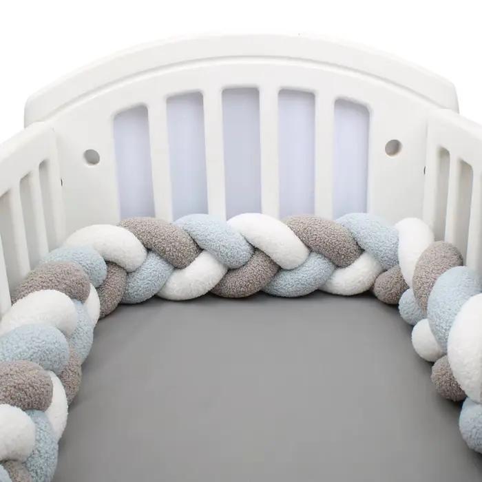 1-4M bébé lit pare-chocs infantile berceau oreiller coussin tresse berceau pare-chocs protecteur cha