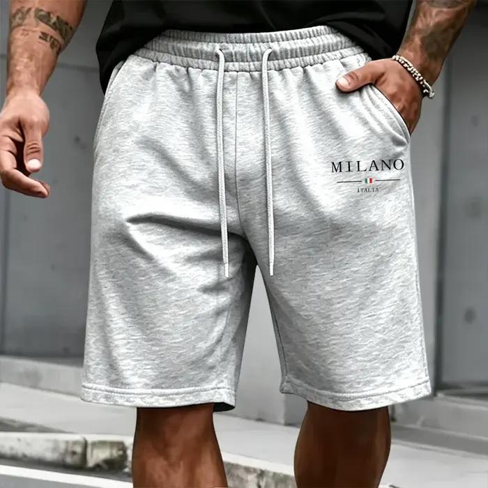 Ensemble de survêtement homme : T-shirt à manches courtes et short de sport – Collection été 2026 – Style italien –